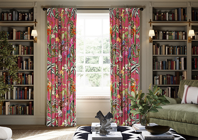 Barbados, Flamingo Pink - Made to Measure Curtain - Image 3